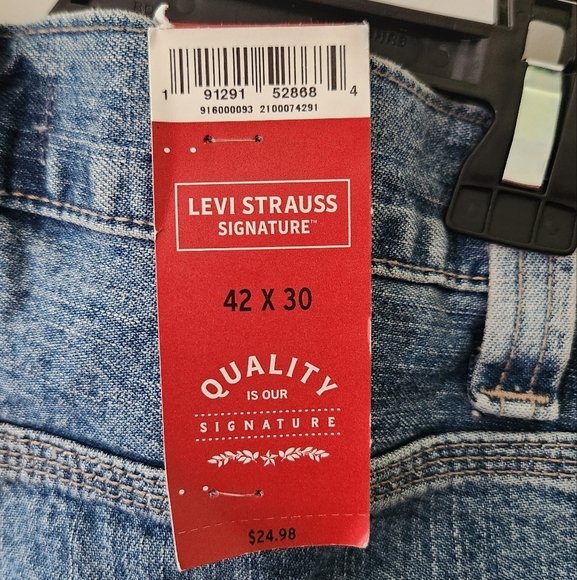 Levi Strauss Signature Men’s Carpenter Pants – Size 42x30 – Boot Cut hammer NWT - Picture 7 of 16